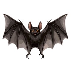 Poster - Bat vector illustration for Halloween design on white background 