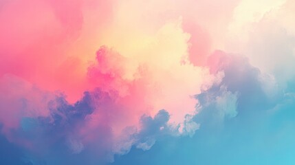Poster - Gentle pastel color gradient background, providing a soothing and sophisticated canvas for various creative endeavors.