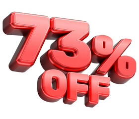 73% off discount sale