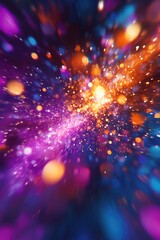 Purple Blue Space Stars