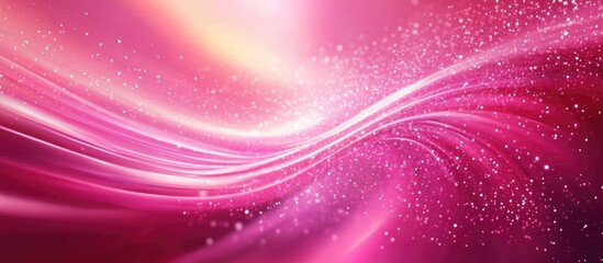 Dynamic wave background radiating vibrant energy in a futuristic pink color scheme