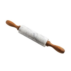 Transparent A marble rolling pin with wooden handles