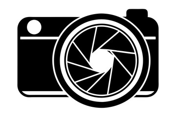 Wall Mural - Photo camera or video camera silhouette icon for graphic design. vector illustration.