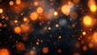 © Roman - Blurry image of a dark background with orange lights