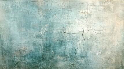 Wall Mural - Abstract Cracked Blue and White Textured Surface, texture, paint , grunge