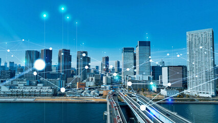 Poster - 都市と通信ネットワーク　空撮