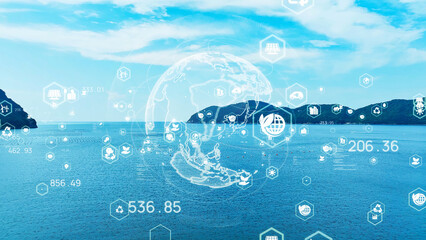 Poster - 海洋と環境イメージ　空撮