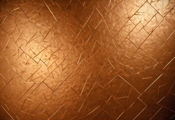 A macro shot of a squared pattern copper texture, revealing the metallic sheen and rich, warm tones of copper, with visible scratches and dimples that add character., close-up shot, short distance, pa
