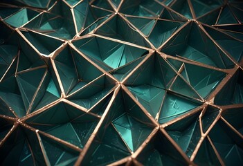 A macro shot of a squared pattern copper texture, revealing the metallic sheen and rich, warm tones of copper, with visible scratches and dimples that add character., close-up shot, short distance, pa
