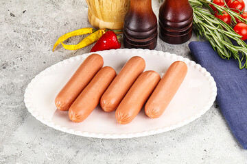 Sticker - Boiled sausages for breakfast