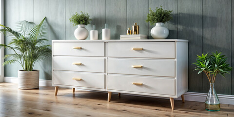 Wall Mural - white, chest of drawers, style, modern, modern, furniture