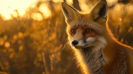 Red Fox in Golden Hour