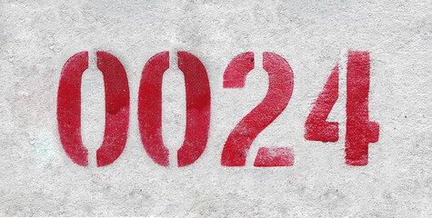 Red Number 0024