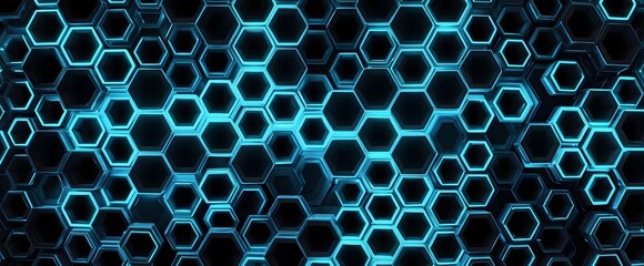 Fototapete - hexagons abstract pattern texture background