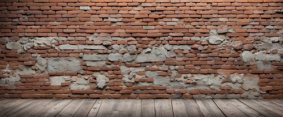 Wall Mural - old wall bricks surface texture background