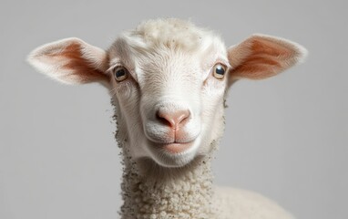 Village animal isolated on clear gray background photo