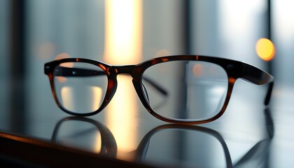 Visionary Glasses Symbolizing Clarity and Strategic Pathways to Success and Growth