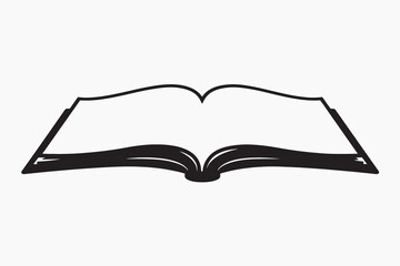 Sticker - Open book icon illustration