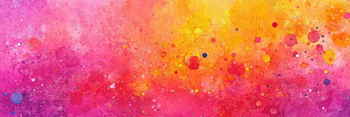 Wall Mural - A vibrant and colorful abstract background featuring hues of pink, orange, and yellow. Perfect for artistic projects or designs.