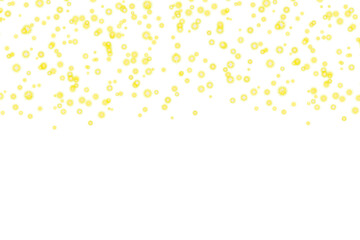 Sparkles star light dust falling on transparent background. Golden glitter light dust. Bright magic glow. Flash, shine sparkle bokeh, sparkle dust png. Festive decoration design elements     