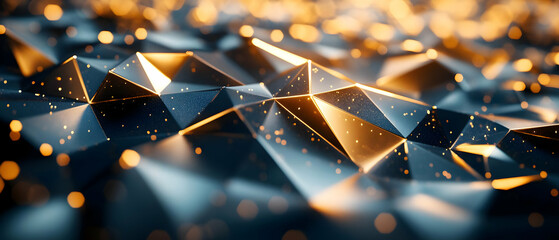 Poster - A stunning close-up of illuminated geometric shapes showcasing vibrant colors and intricate details, perfect for modern design.