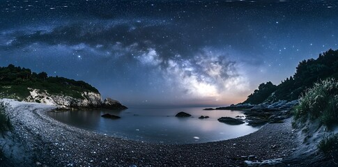 Milky Way Over the Sea