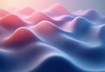 Wall Mural - Abstract flowing smooth fractal waves background