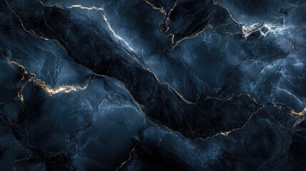 Poster - A luxurious dark-colored marble texture, with bold veins and smooth patterns, creating a striking and elegant background.