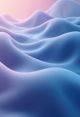 Canvas Print - Abstract flowing smooth fractal waves background