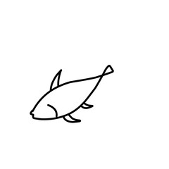 Sticker - Fish Line Icon 