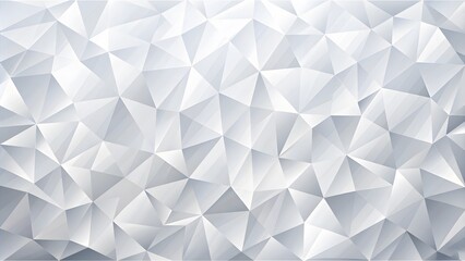 Poster - Low Poly Light White Grey Gradient background made from Triangle Shapes. Could be used as wallpaper. Abstract bright white background - Geometric texture. 