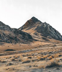 Poster - Mountain Range in the Desert