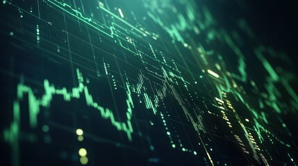 Poster - Abstract Green Digital Data
