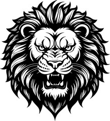  Lion head icon isolated on white background