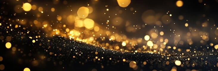 Sticker - Golden Glitter Bokeh