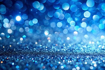 Wall Mural - blue bokeh background