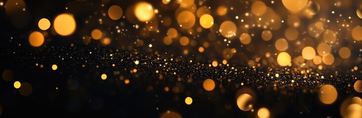 Sticker - Abstract Golden Sparkle Background