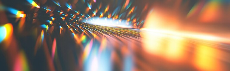 Aufkleber - Exploring the Fascinating Diffraction of Light Through a Prism on a Bright Afternoon
