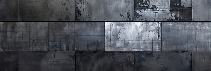 Industrial Chic: A sleek, metallic surface in gunmetal gray background, showcasing a modern and edgy feel for industrial-themed businesses.