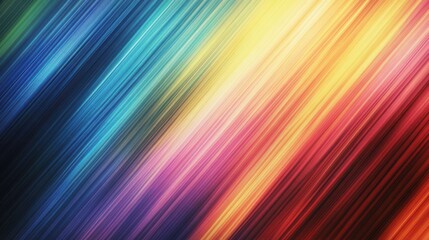 Aufkleber - Vibrant Diagonal Gradient Rainbow Showcasing Silk Texture With Smooth Transitions and Colors