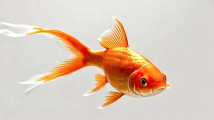 Gold swimming fish