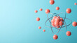© Rutchaneewan - Explore a detailed representation of an atom with dynamic electrons, showcasing foundational concepts in science and technology. Perfect for educational and illustrative purposes.