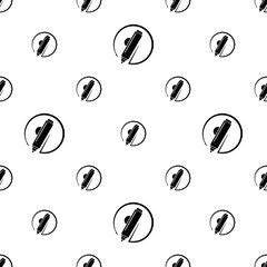 Poster - Marker Pen Icon Seamless Pattern M_2408001