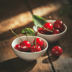 Wall Mural - Fresh Picked Cherries