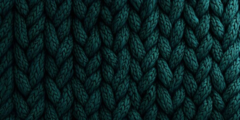 Wall Mural - Green Knitted Fabric Texture