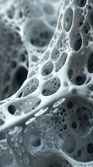 Wall Mural - abstract 3d render of interconnected geometric shapes