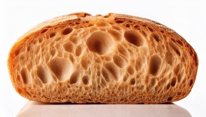 Wall Mural - simple image of a close up of bread crust highlighting its porous structure