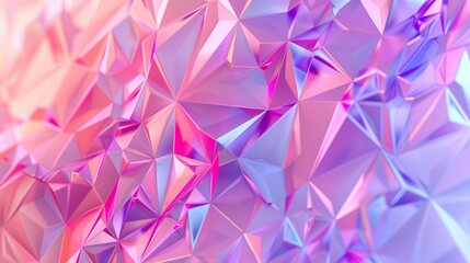 Wall Mural - colorful geometric pattern with iridescent hues reflecting light in a serene abstract design