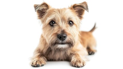 Canvas Print - Toto dog on white background