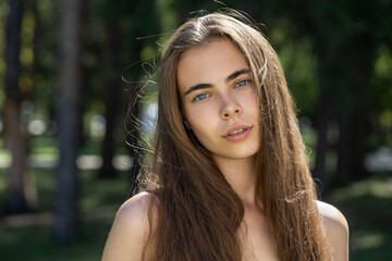 Poster - Portrait of a young beautiful girl